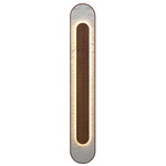 Petra Wall Sconce - Imbuia / Crystal White Stone