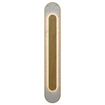 Petra Wall Sconce - Louro Freijo / Crystal White Stone