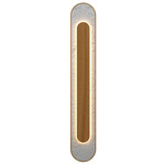Petra Wall Sconce - Teak / Crystal White Stone