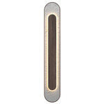 Petra Wall Sconce - American Walnut / Crystal White Stone