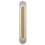 Petra Wall Sconce - Maple / Crystal White Stone