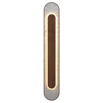 Petra Wall Sconce - Imbuia / Crystal White Stone