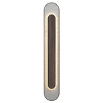 Petra Wall Sconce - American Walnut / Crystal White Stone