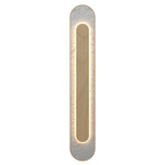 Petra Wall Sconce - Maple / Crystal White Stone