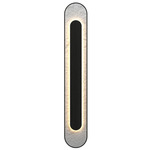 Petra Wall Sconce - Charcoal / Crystal White Stone