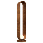 Sfera Floor Lamp - Imbuia / Frosted