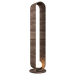Sfera Floor Lamp - American Walnut / Frosted