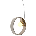Sfera Rope Pendant - Louro Freijo / Frosted