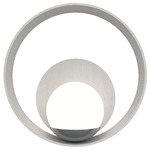 Sfera Hoop Wall Sconce - Organic White / White Acrylic