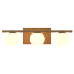 Sfera Bathroom Vanity Light - Louro Freijo / Frosted