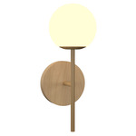Sfera Torch Wall Light - Maple / Frosted
