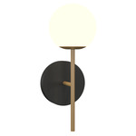 Sfera Torch Wall Light - Charcoal / Frosted