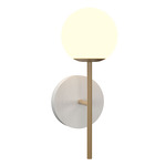 Sfera Torch Wall Light - Organic White / Frosted