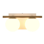 Sfera Bathroom Vanity Light - Organic White / Frosted