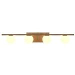 Sfera Bathroom Vanity Light - Louro Freijo / Frosted