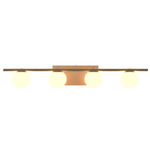 Sfera Bathroom Vanity Light - Maple / Frosted