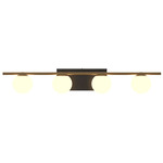 Sfera Bathroom Vanity Light - Charcoal / Frosted