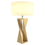 Spin Table Lamp - Sand / White Linen