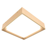 Squadro Ceiling Flush Light - Maple / White Acrylic