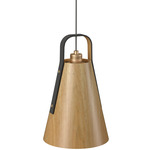 Strap 1527 Pendant - Louro Freijo / Black Leather
