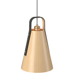Strap 1527 Pendant - Maple / Black Leather