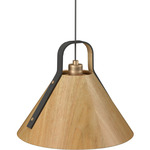 Strap 1528 Pendant - Louro Freijo / Black Leather