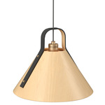 Strap 1528 Pendant - Maple / Black Leather