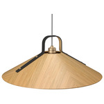 Strap 1529 Pendant - Louro Freijo / Black Leather