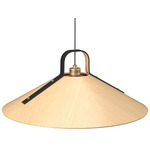 Strap 1529 Pendant - Maple / Black Leather