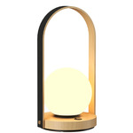 Strap Table Lamp - Maple / Frosted