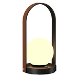 Strap Table Lamp - Charcoal / Frosted