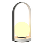 Strap Table Lamp - Organic White / Frosted