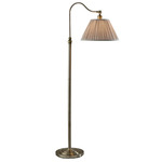 Shiloh Floor Lamp - Antique Brass / Oatmeal