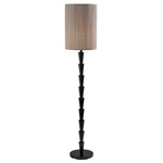 Amos Floor Lamp - Black / Oatmeal