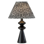 Dahlia Table Lamp - Black / Black / White