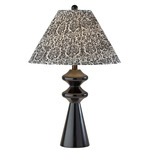 Dahlia Table Lamp - Black / Black / White