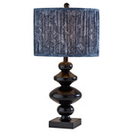 Samira Table Lamp - Black / Blue