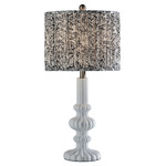 Ambrose Table Lamp - White / Navy