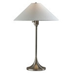 Esme Table Lamp - Brushed Steel / White