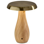 Naya Portable Table Lamp - Antique Brass / Natural