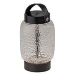 Cassius Portable Table Lamp - Black / Clear