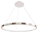Hoop Pendant - Chrome