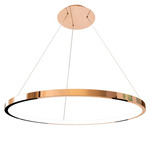 Hoop Pendant - Rose Copper