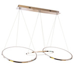 Hoop Linear Pendant - Chrome