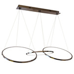 Hoop Linear Pendant - Dark Matte