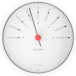 Bankers Hygrometer - Aluminum / White