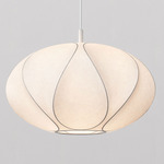 Flow Pendant - Matte White / White