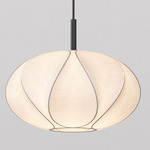 Flow Pendant - Matte Black / White