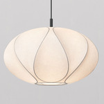 Flow Pendant - Matte Black / White