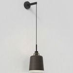 Camden Wall Sconce - Matte Black / Bronze